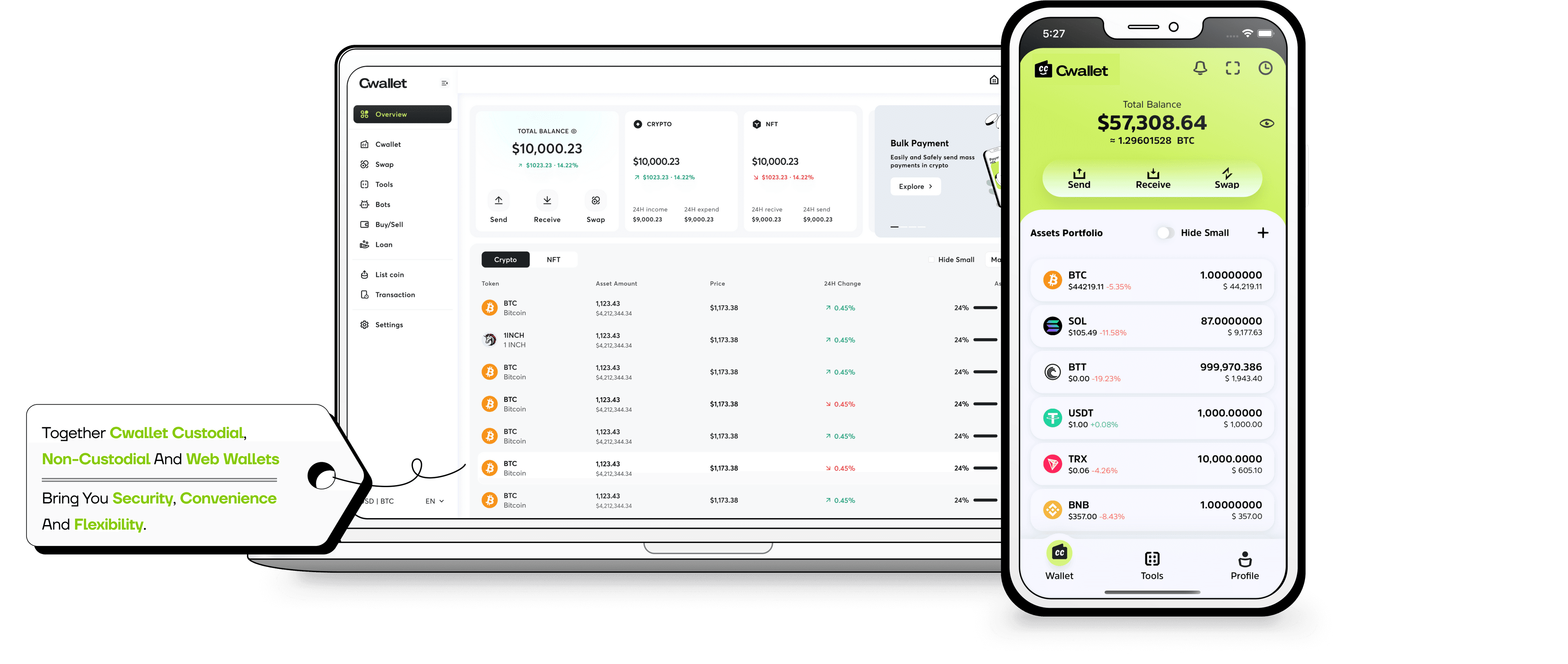 Easy access to a secure, convenient, and flexible crypto wallet
