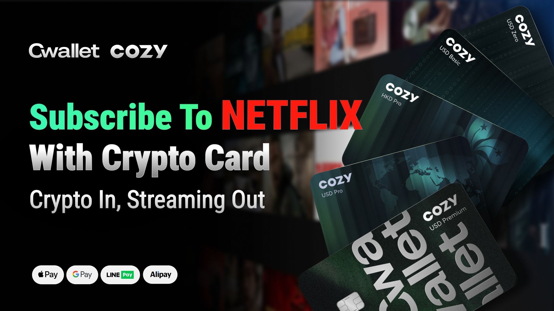 How to Subscribe to Netflix with USDT Using a Crypto Card