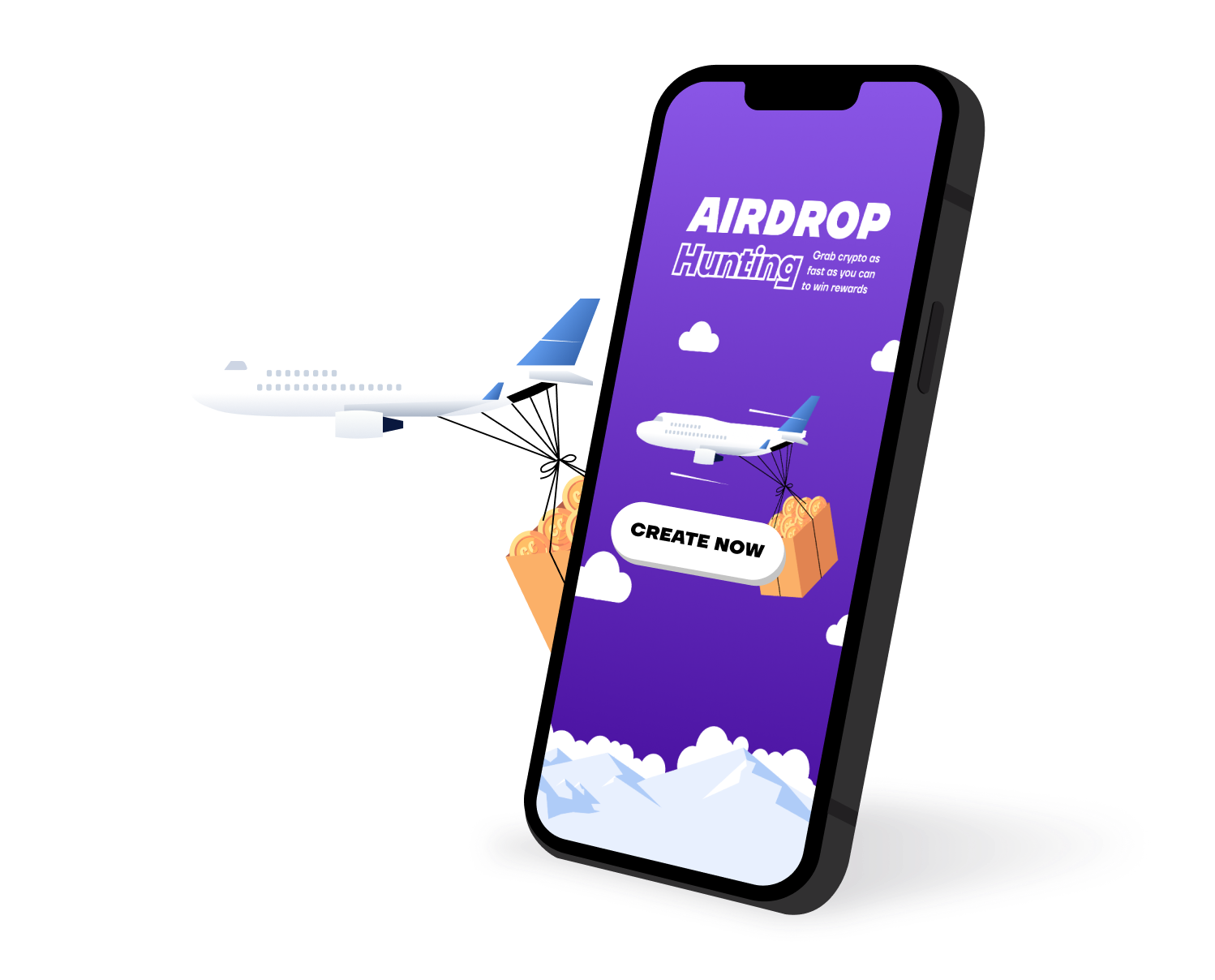 Jeu de airdrop crypto, jouez pour gagner du Bitcoin, cadeaucrypto