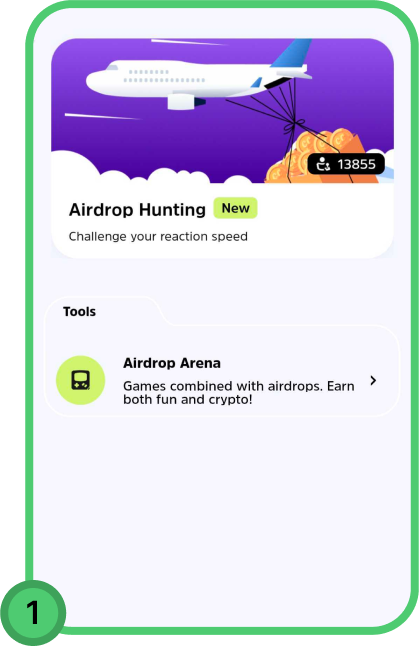 Crypto airdrop game, speel en verdien Bitcoin, crypto tool