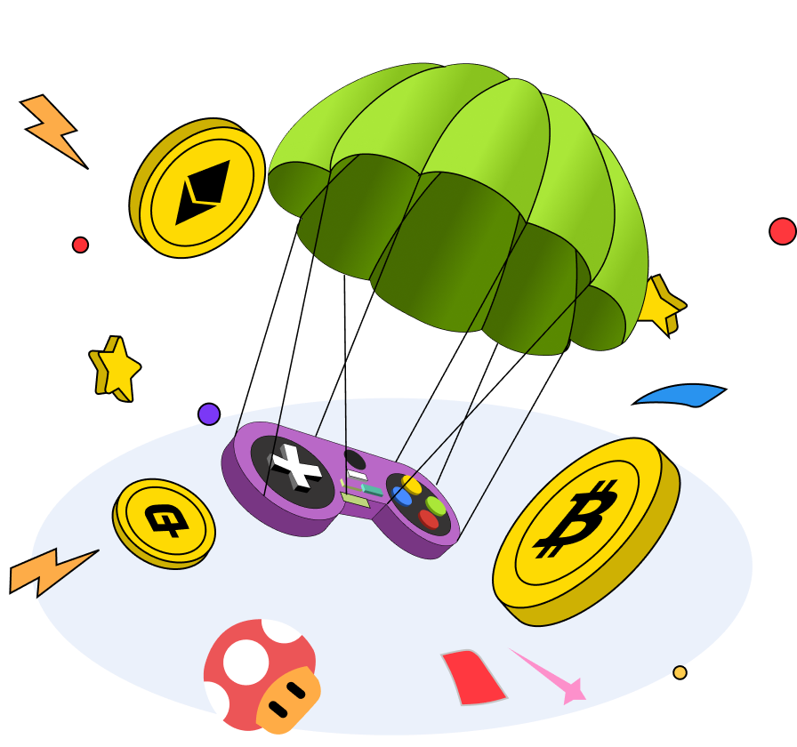 Crypto airdrop game, play to earn Bitcoin, crypto tool