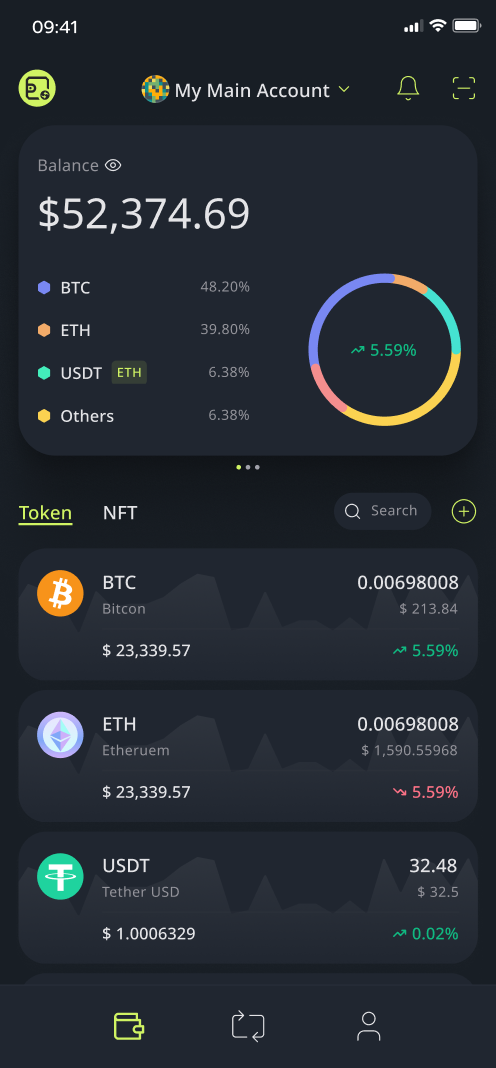 Pamahalaan ang maramihang hindi custodial at custodial wallet sa loob ng isang app