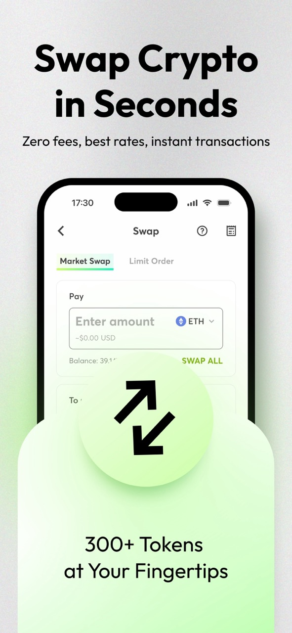 Intercambiar múltiples tokens al instante