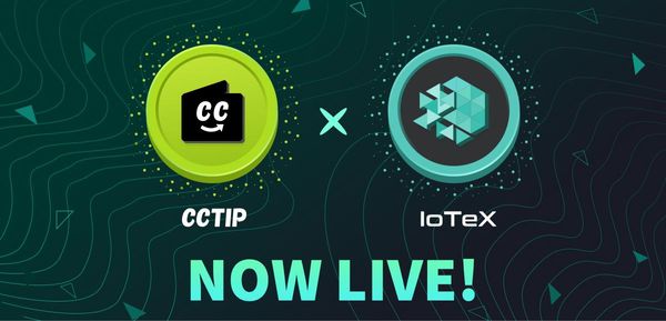 CCTIP NOW SUPPORTS IOTEX (IOTX) NETWORK