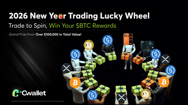 Win $BTC on Cwallet's 2026 New Year Lucky Wheel!